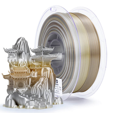 ZIRO Fast Gradient Silk PLA Filament 1.75mm, Champagne Sheen