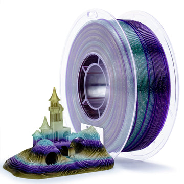 ZIRO Fast Gradient Twinkling Translucent PLA Filament 1.75mm, Luxury Nightfall