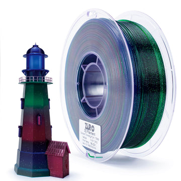ZIRO Fast Gradient Twinkling Translucent PLA Filament 1.75mm, Nebula