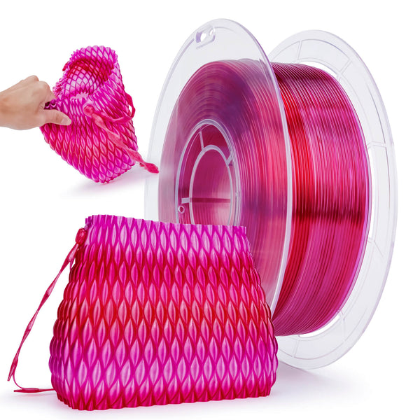 ZIRO Shore 95A Hardness TPU Filament 1.75mm, Flex Fushsia