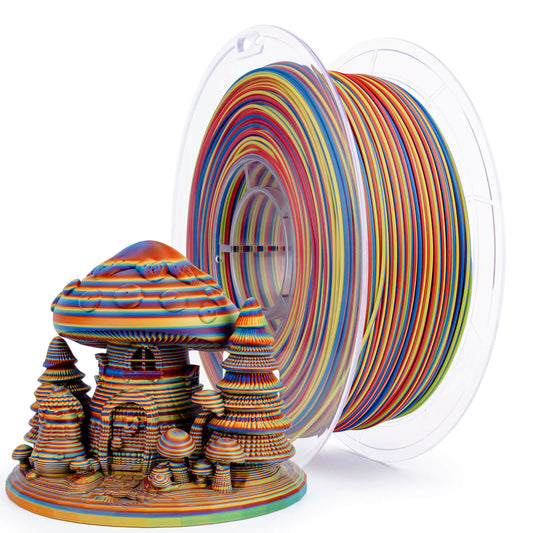 ZIRO Stripes Matte PLA Fast Color Change Filament 1.75mm 1kg/2.2lb Spool , Carnival Stripes