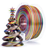 ZIRO Stripes Silk PLA Glossy Multicolors Filament 1.75mm 1kg/2.2lb Spool , Firework Stripes