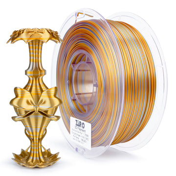 ZIRO Stripes Silk PLA Glossy Multicolors Filament 1.75mm 1kg/2.2lb Spool , Sunlight Stripes