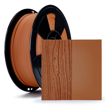 ZIRO 1.75mm PLA Filament, Contain Real Wood Powders, 2.2lbs Cherry Wood