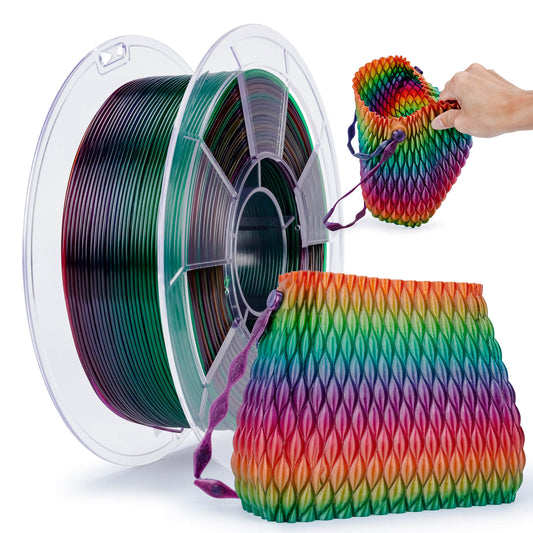 ZIRO Shore 95A Hardness TPU Filament 1.75mm, Flex Rainbow