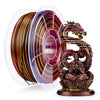 ZIRO Stripes Silk PLA Glossy Multicolors Filament 1.75mm 1kg/2.2lb Spool , Gilded Stripes