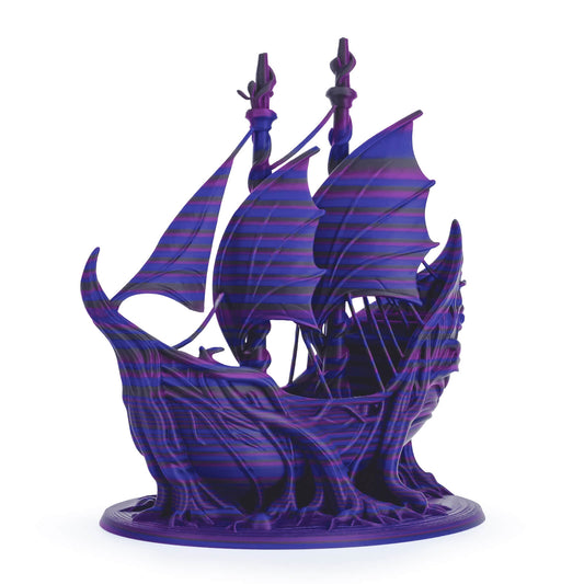 ZIRO Stripes Matte PLA Fast Color Change Filament 1.75mm 1kg/2.2lb Spool , Indigo Stripes