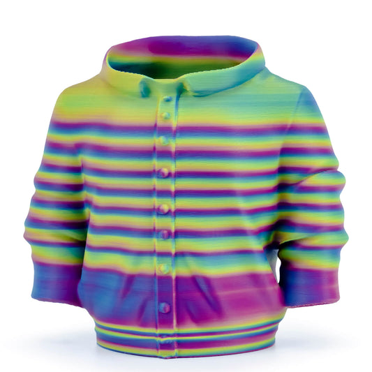 ZIRO Stripes Matte PLA Fast Color Change Filament 1.75mm 1kg/2.2lb Spool , Spectrum Stripes