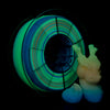 ZIRO Rainbow Glow in Dark PLA Filament 1.75mm, GID Rainbow