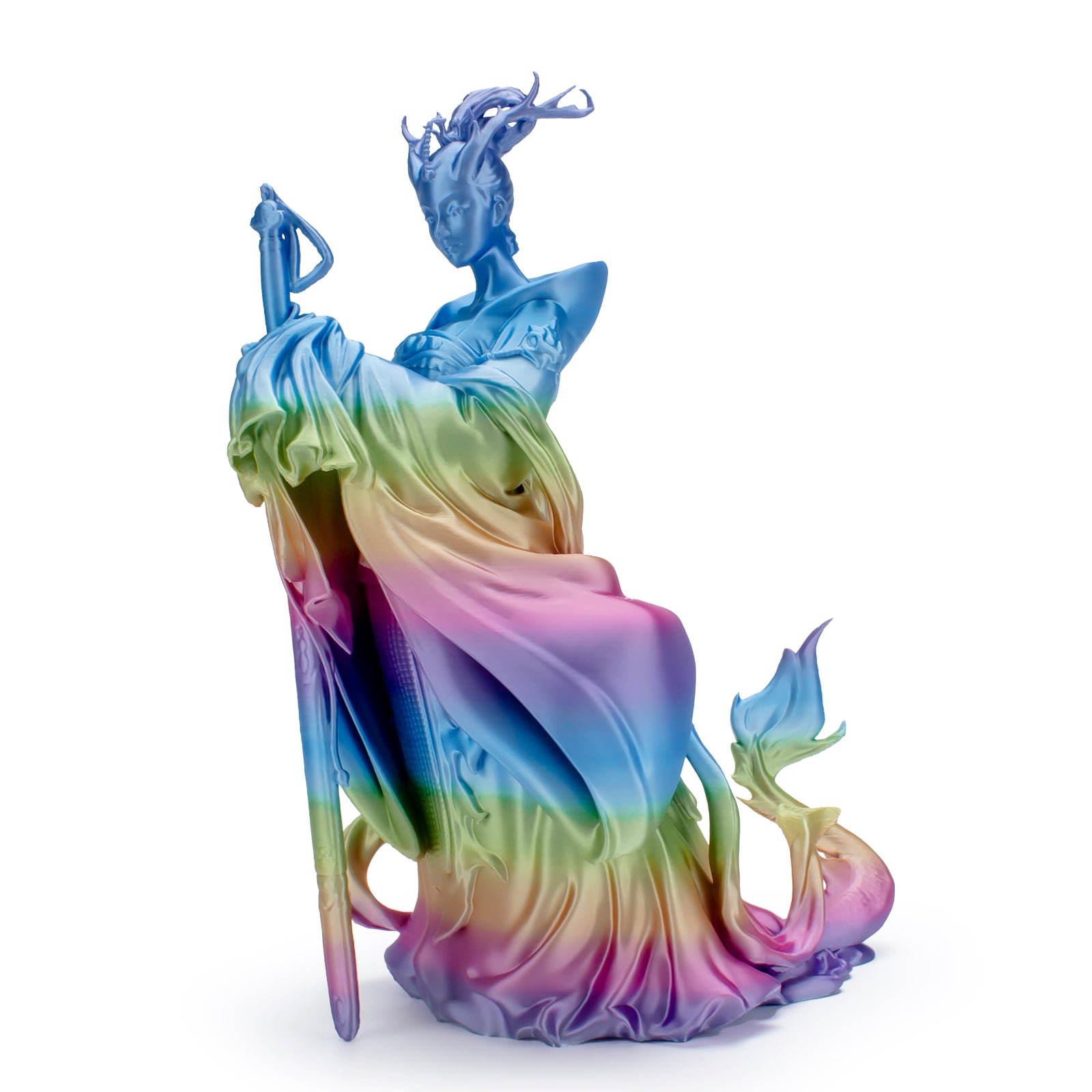ZIRO Fast Gradient Silk PLA Filament 1.75mm, Iridescent Prism