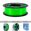 ZIRO Translucent PLA Filament 1.75mm, Translucent Fluo Green