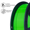 ZIRO Fluorescence PLA Filament 1.75mm, Fluo Green