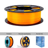 ZIRO Translucent PLA Filament 1.75mm, Translucent Fluo Orange