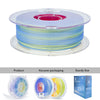 ZIRO Tri-color Matte PLA Filament 1.75mm, Neon