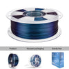 ZIRO Chameleon Series PLA Filament 1.75mm 1kg/2.2lb Spool , Peacock Teal Luster