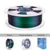 ZIRO Chameleon Series PLA Filament 1.75mm 1kg/2.2lb Spool , Velvet Green Luster
