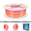 ZIRO Fast Gradient Silk PLA Filament 1.75mm, Vital Heat
