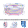 ZIRO Stripes Matte PLA Fast Color Change Filament 1.75mm 1kg/2.2lb Spool , Marshmallow Stripes