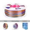 ZIRO Stripes Silk PLA Glossy Multicolors Filament 1.75mm 1kg/2.2lb Spool , Firework Stripes