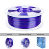 ZIRO Stripes Silk PLA Glossy Multicolors Filament 1.75mm 1kg/2.2lb Spool , Nocturne Stripes