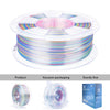 ZIRO Stripes Silk PLA Glossy Multicolors Filament 1.75mm 1kg/2.2lb Spool , Hologram Stripes