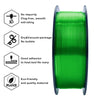 ZIRO Translucent PLA Filament 1.75mm, Translucent Green