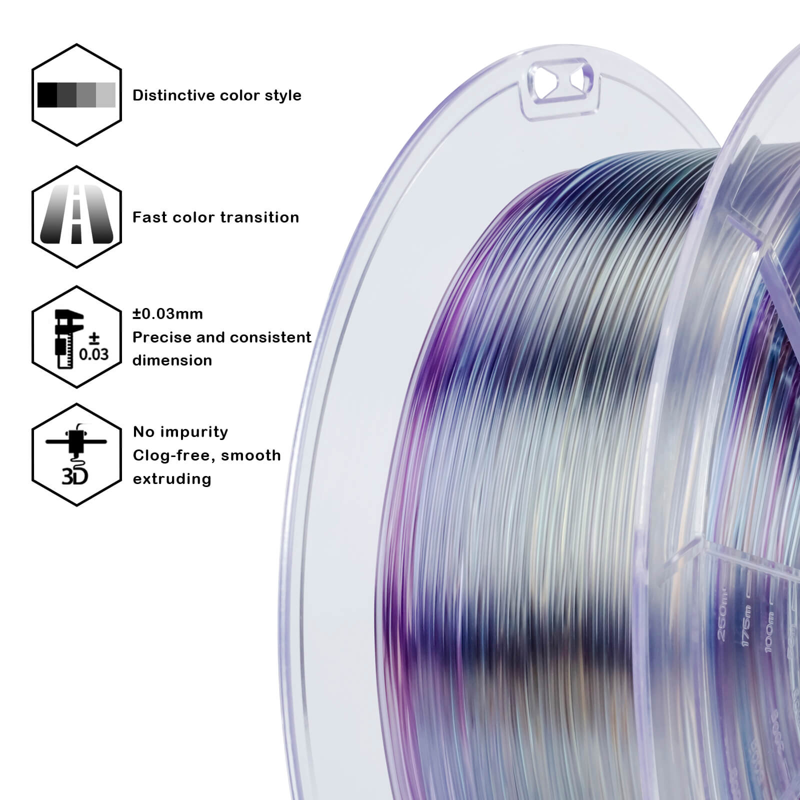 ZIRO Shore 95A Hardness TPU Filament 1.75mm, Flex Opal – ZIRO 3D