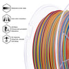 ZIRO Stripes Matte PLA Fast Color Change Filament 1.75mm 1kg/2.2lb Spool , Carnival Stripes