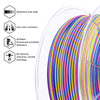 ZIRO Stripes Matte PLA Fast Color Change Filament 1.75mm 1kg/2.2lb Spool , Spectrum Stripes