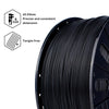 ZIRO High Speed PLA 1.75mm Filament 3KG, Black
