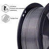 ZIRO Glitter Dimaond PLA Filament 1.75mm, Silver Gray