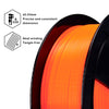 ZIRO Translucent PLA Filament 1.75mm, Translucent Living Coral