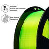 ZIRO Translucent PLA Filament 1.75mm, Translucent Fluo Yellow