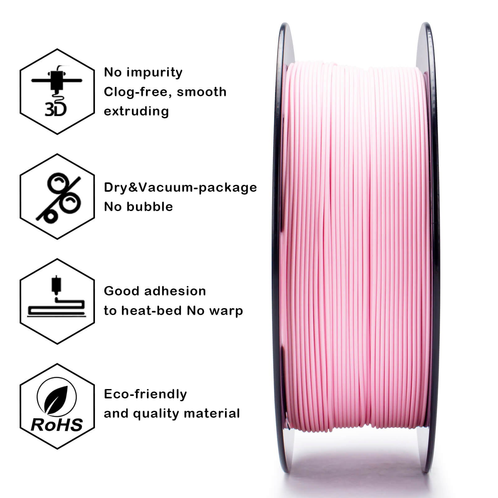 ZIRO Matte PLA Filament 1.75mm, Pastel Pink – ZIRO 3D