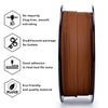 ZIRO 1.75mm PLA Filament, Contain Real Wood Powders, 2.2lbs Walnut Wood