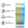 ZIRO Fast Gradient Silk PLA Filament 1.75mm, Forest Gleam