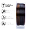 ZIRO Fast Gradient Twinkling Translucent PLA Filament 1.75mm, Amber