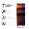 ZIRO Fast Gradient Twinkling Translucent PLA Filament 1.75mm, Gemstone Mix