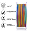 ZIRO Stripes Matte PLA Fast Color Change Filament 1.75mm 1kg/2.2lb Spool , Carnival Stripes