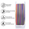 ZIRO Stripes Matte PLA Fast Color Change Filament 1.75mm 1kg/2.2lb Spool , Spectrum Stripes
