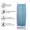 ZIRO Stripes Matte PLA Fast Color Change Filament 1.75mm 1kg/2.2lb Spool , Mermaid Stripes