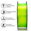 ZIRO Translucent PLA Filament 1.75mm, Translucent Fluo Yellow