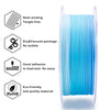 ZIRO Fast Gradient Matte PLA Filament 1.75mm, Glacier