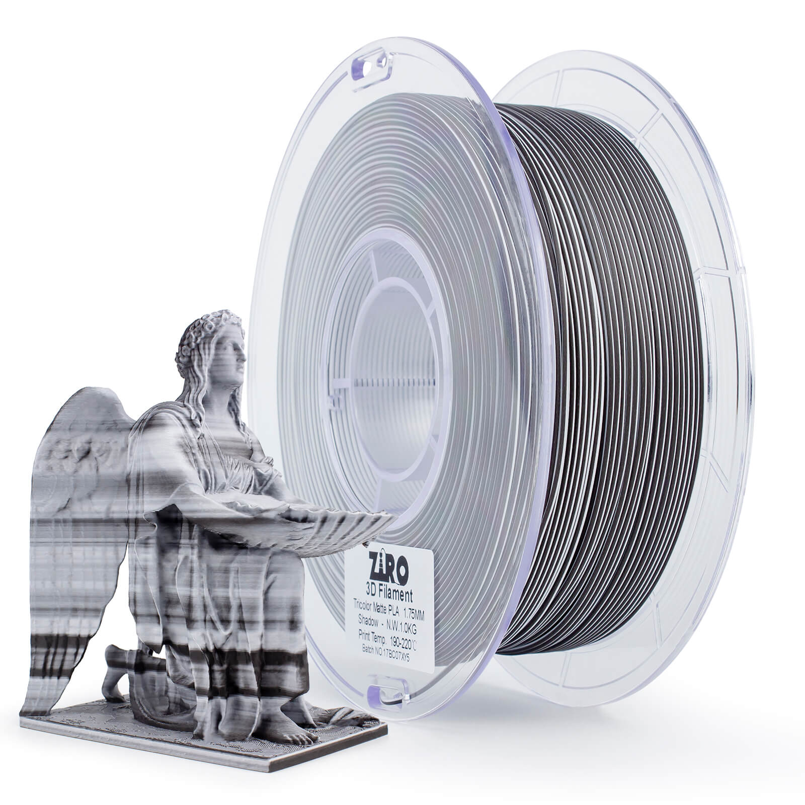 ZIRO Tri-color Matte PLA Filament 1.75mm, Shadow – ZIRO 3D