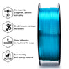 ZIRO Translucent PLA Filament 1.75mm, Translucent Light Blue