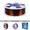 ZIRO Fast Gradient Twinkling Translucent PLA Filament 1.75mm, Gemstone Mix