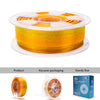 ZIRO Fast Gradient Twinkling Translucent PLA Filament 1.75mm, Flower Series-Sunflower