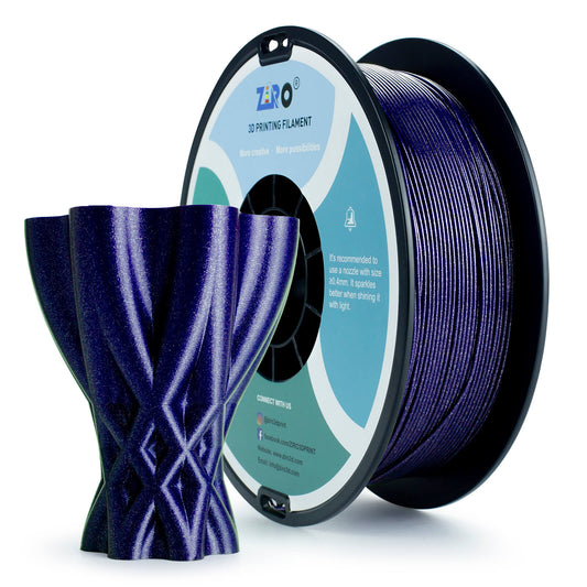 ZIRO Glitter Dimaond PLA Filament 1.75mm, Blue
