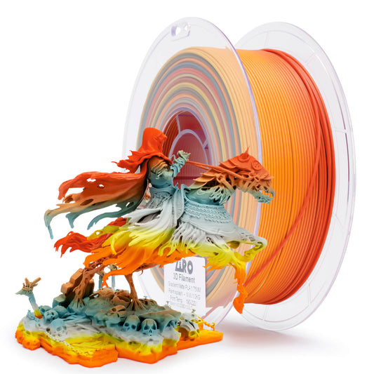 ZIRO Fast Gradient Matte PLA Filament 1.75mm, Paint Splash