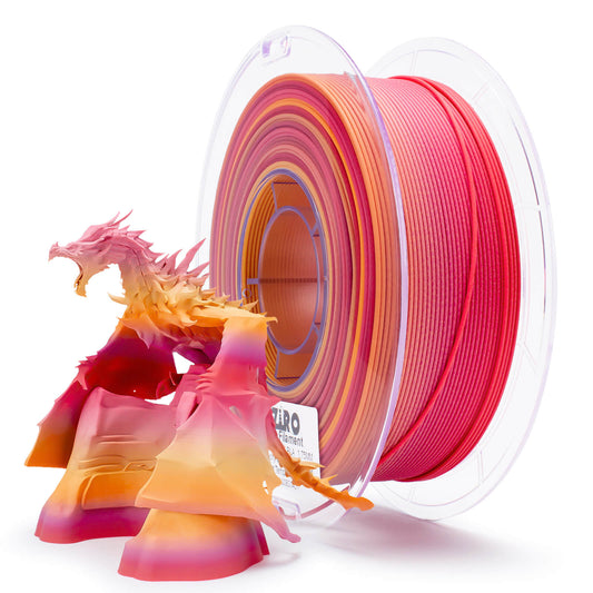 ZIRO Fast Gradient Matte PLA Filament 1.75mm, Peachy Sunrise